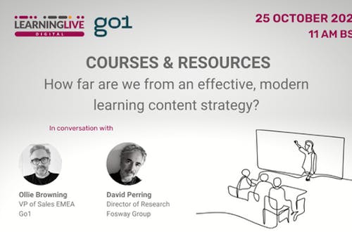 Learning Live Digital: Courses & Resources. How far are we from an effective, modern learning content strategy? 