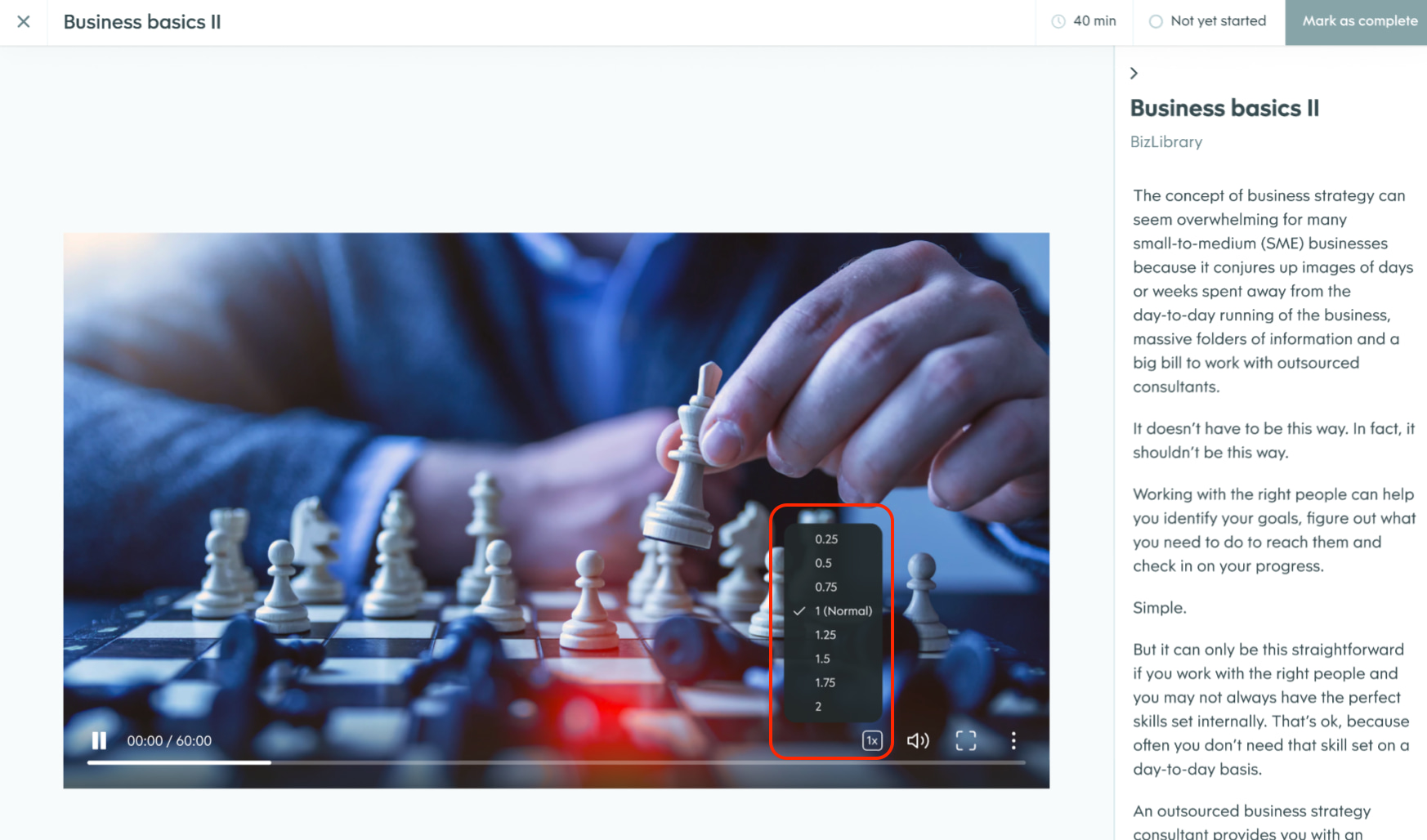 Screenshot of someone playing chess