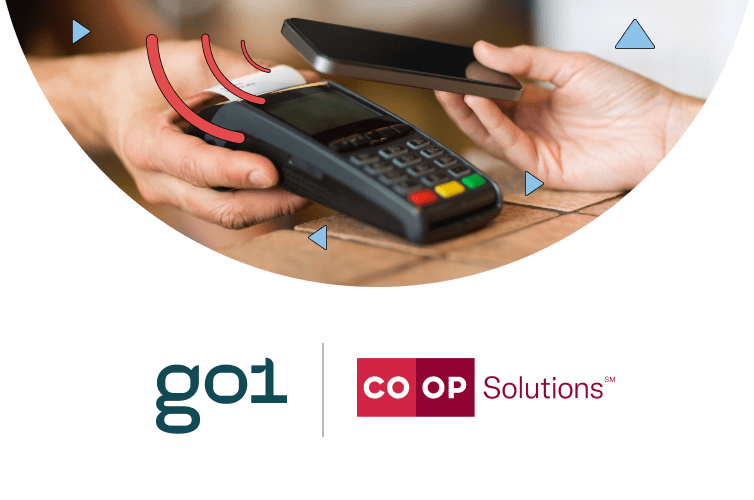 Go1 and Co-op Solutions partnership image with tap and go payment