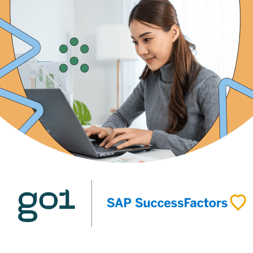 SAP SuccessFactors logo & Go1 logo