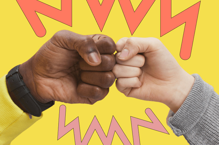 Two hands fist bumping, representing high-impact L&D teams