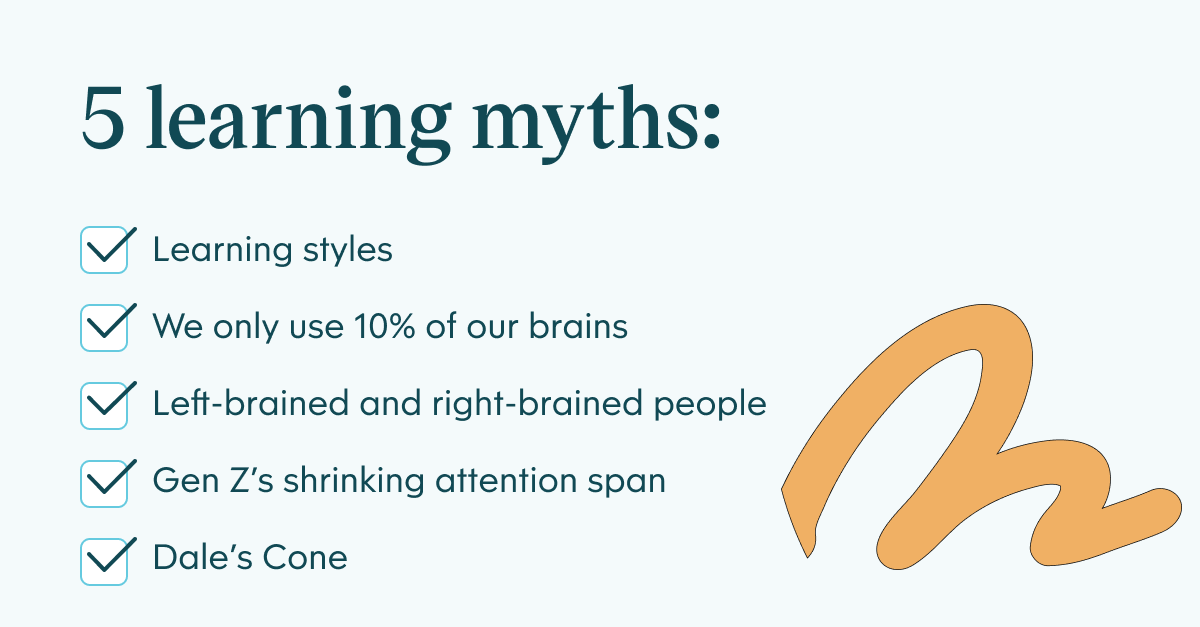 5 learning myths checklist
