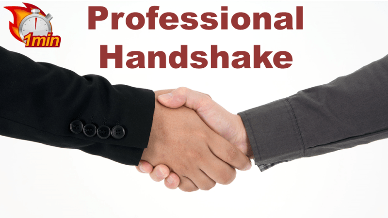 1 Minute Professional Handshake | GoSkillBoost