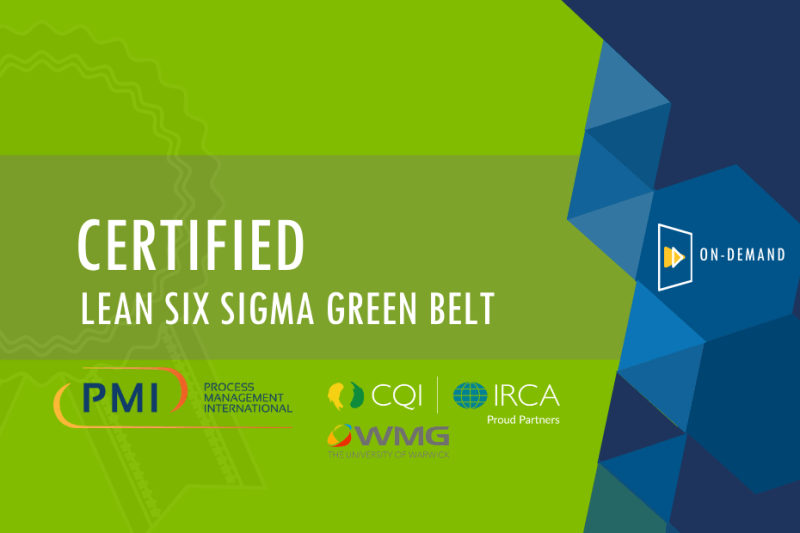 Certified Lean Six Sigma Online Green Belt Training & eExam