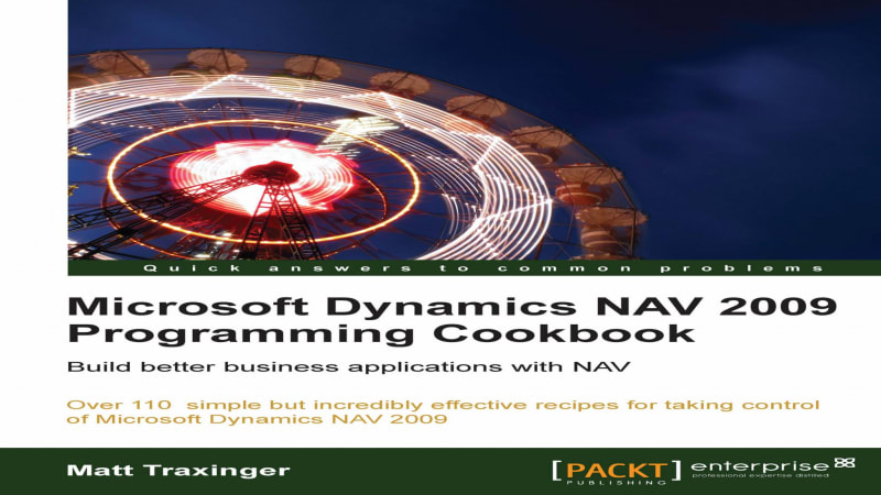 Microsoft Dynamics NAV 2009 Programming Cookbook | GoSkillBoost